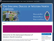 Tablet Screenshot of diocesewnc.org